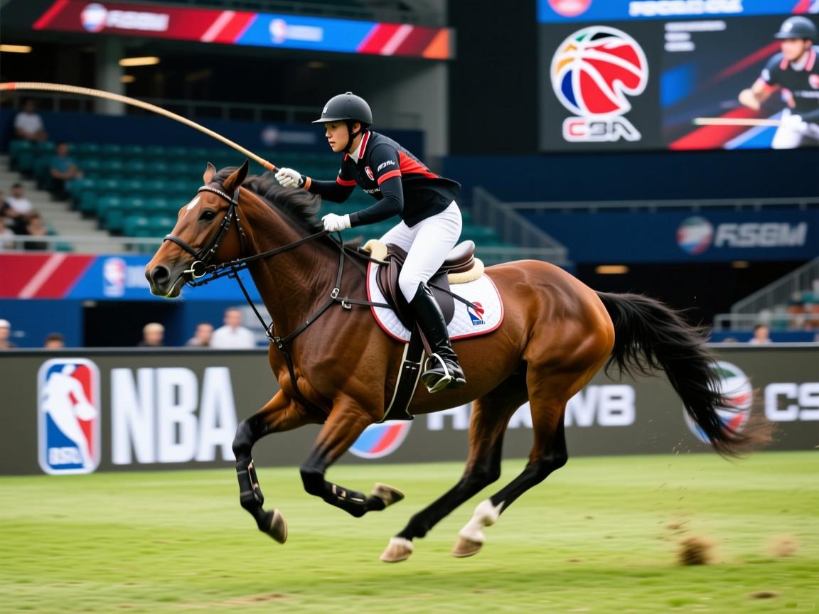 体育精神!马术选手挥鞭奔驰 第4张